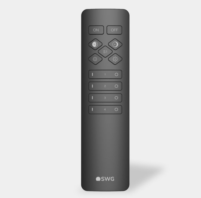 Пульт кнопочный 4 зоны CCT+MONO черный 00-00042964_SW