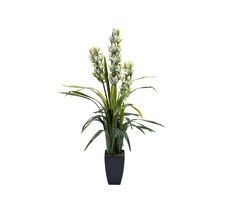 Орхидея CYMBIDIUM лаймовая в горшке см Garda Decor 29BJ-911-33