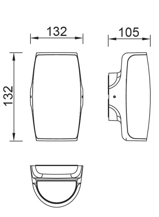 Настенный светильник уличный светодиодный IP54 Oasis Light W1899 Gr_OL