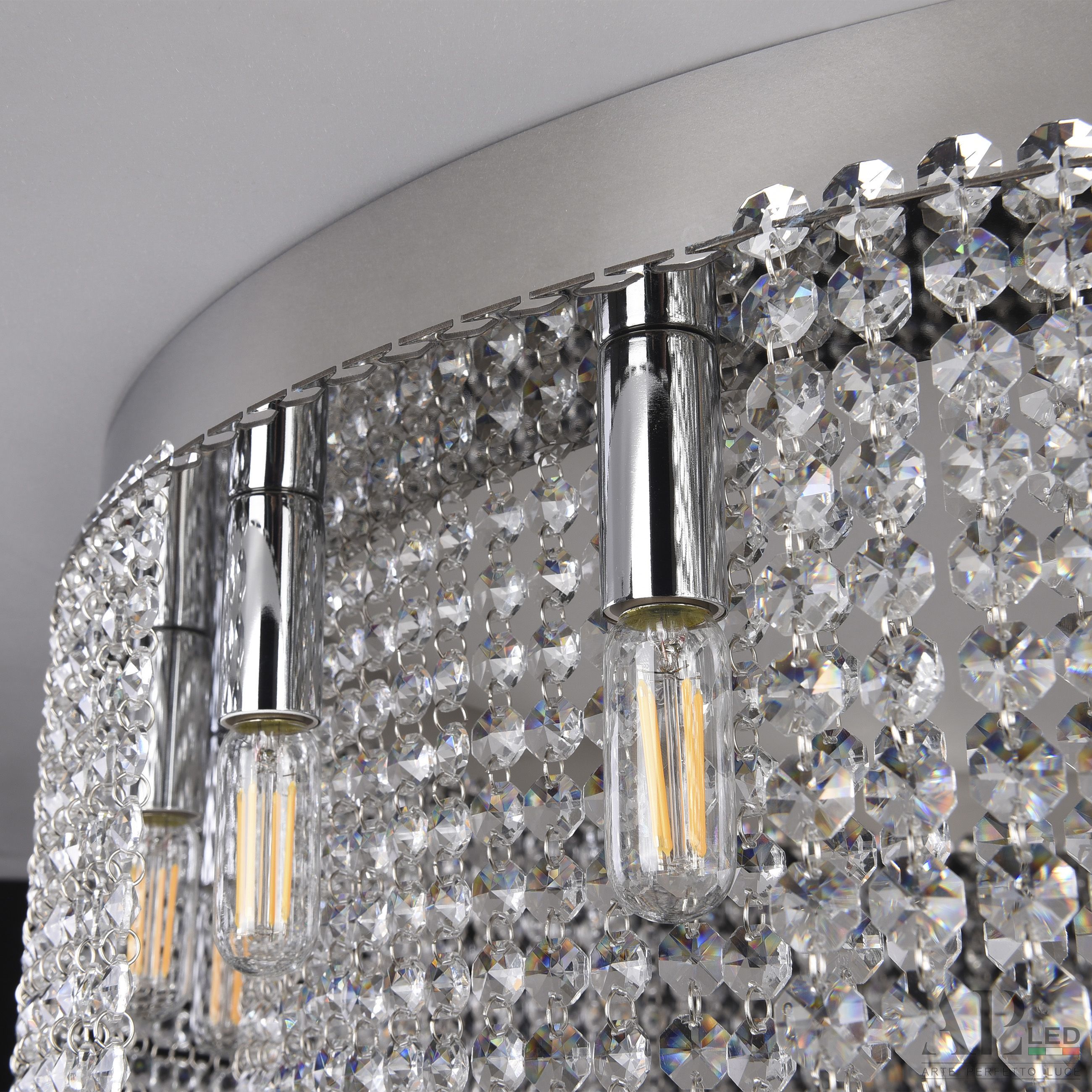 Хрустальная люстра APL LED Sicilia SH02.73.D.Ni.E14.PK_BI