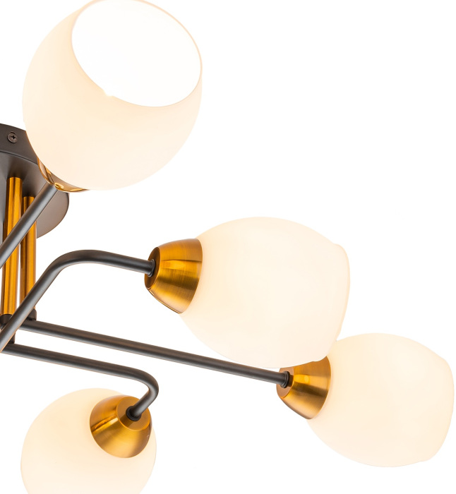 Потолочная люстра на штанге Escada 1132/8P Black_ESC