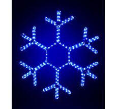 Светодиодная Снежинка 0,5м Синяя, Дюралайт на Металлическом Каркасе, IP54 LC-13042
