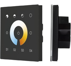 INTELLIGENT Сенсорная панель DALI-901-11-1G-4SC-MIX-DT8-IN Black (BUS/230V) (IARL, IP20 Пластик, 3 года) 037195 Arlight 037195_ARL