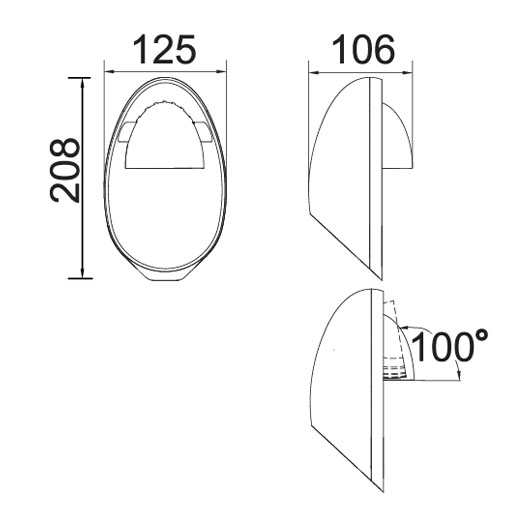 Настенный светильник уличный светодиодный IP54 Oasis Light W6160 S_OL