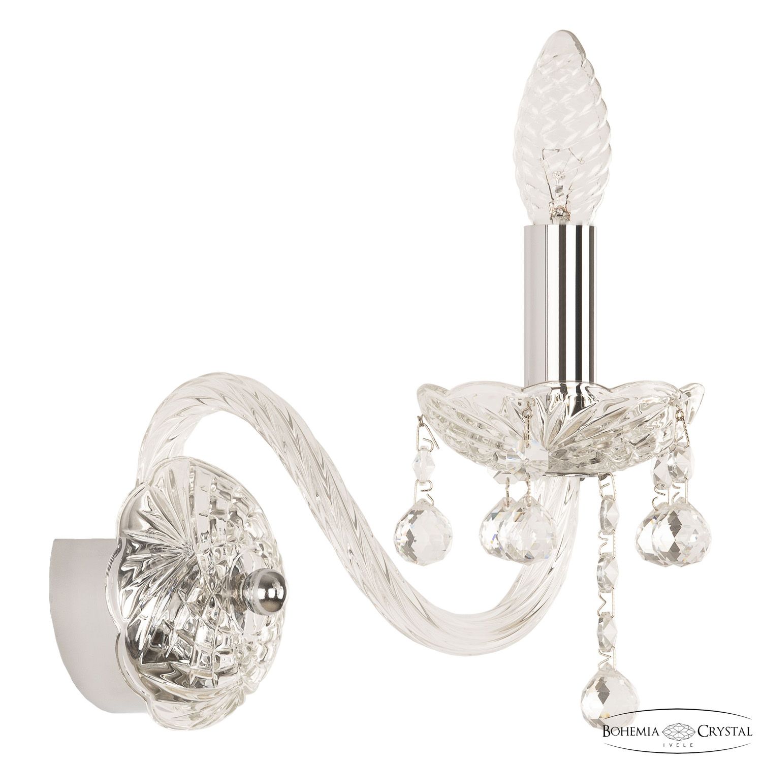 Бра Bohemia Ivele Crystal 108B/1/165 Ni_BI