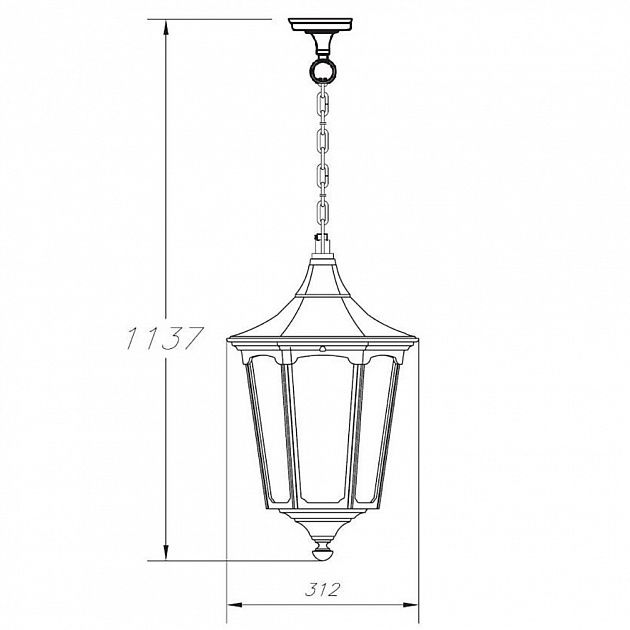 Уличный подвесной светильник IP44 79705L Bl Oasis Light 79705L Bl_OL