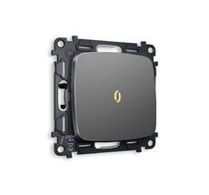 Выключатель одноклавишный проходной с подсветкой Ambrella Volt OMEGA QUANT MO652030_AMB