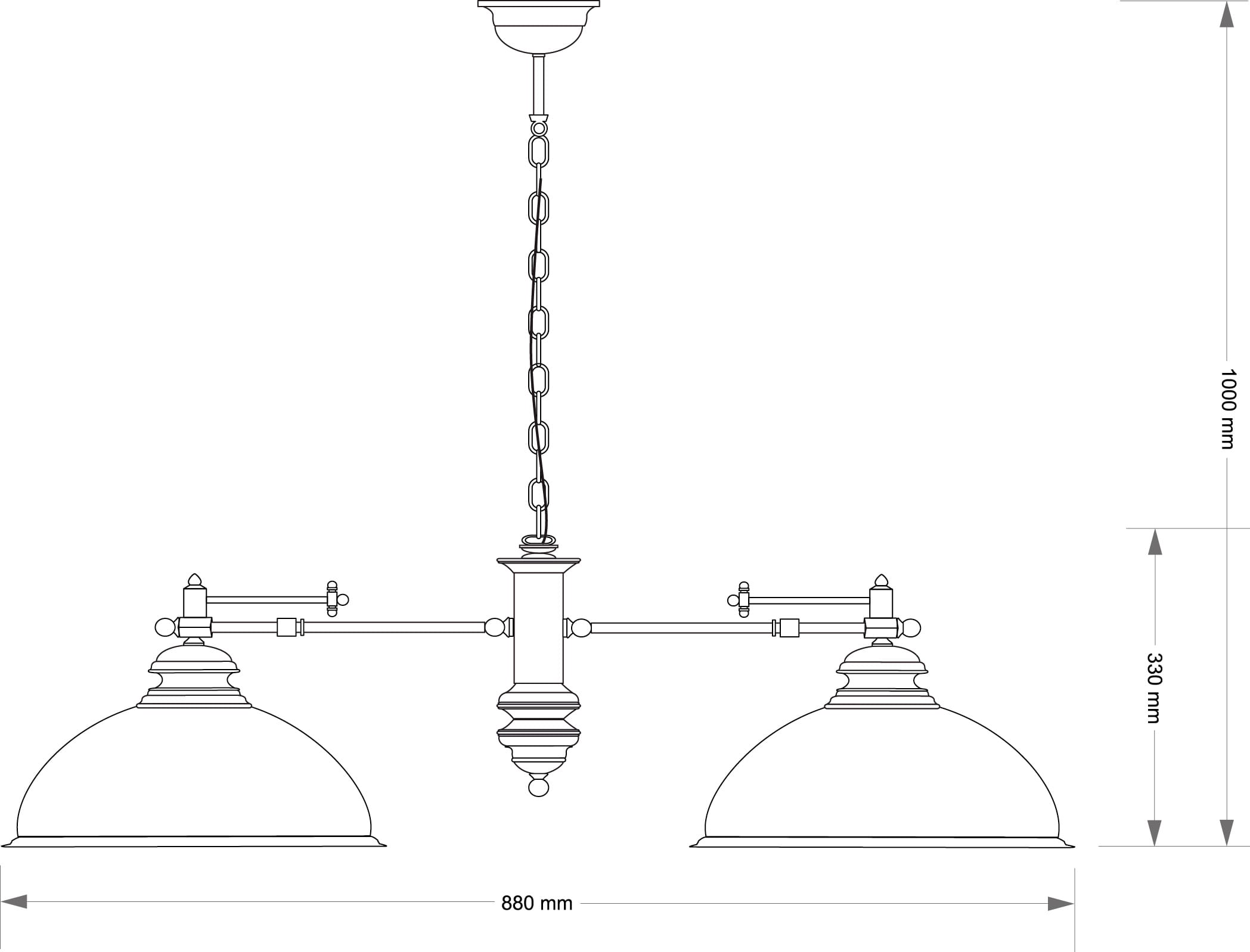 Подвесной светильник Kutek Katania Green LID-ZW-2(P)GR