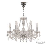 Хрустальная люстра Bohemia Ivele Crystal 104/6/165 Ni_BI