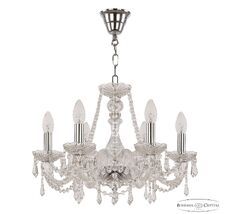 Хрустальная люстра Bohemia Ivele Crystal 104/6/165 Ni_BI