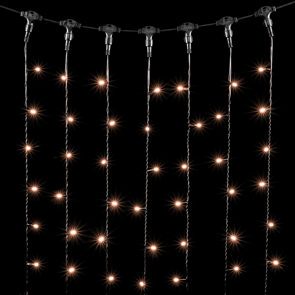 Гирлянда LTC Занавес 1 x 9 м Экстра Тепло-Белый 220В, 900 LED PCL901-11-2EWW
