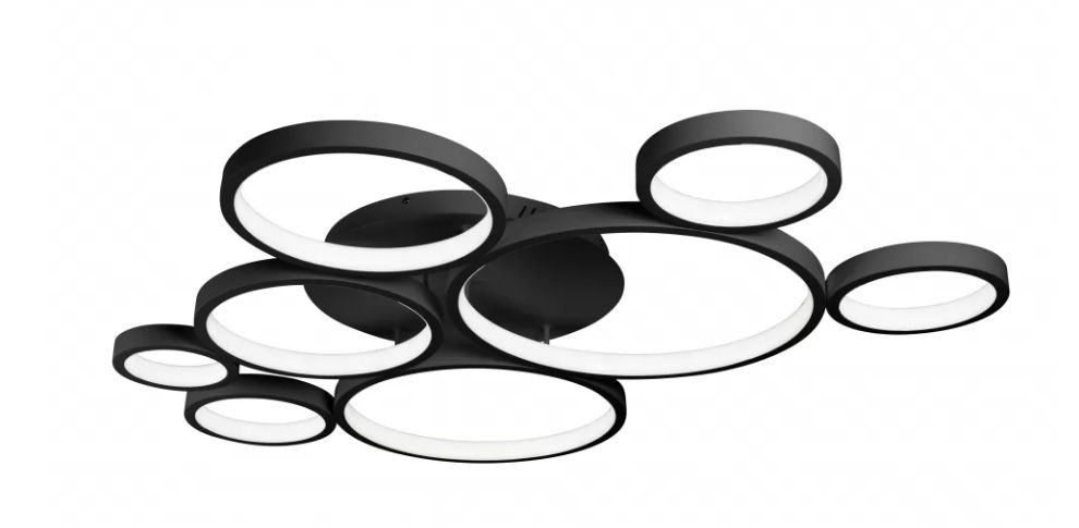 

Потолочная люстра ILedex Ring Star 9004-8L-X BK, 9004-8L-X BK