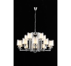 Подвесная люстра iLamp King RM6201-10+5 CR+CL_IP