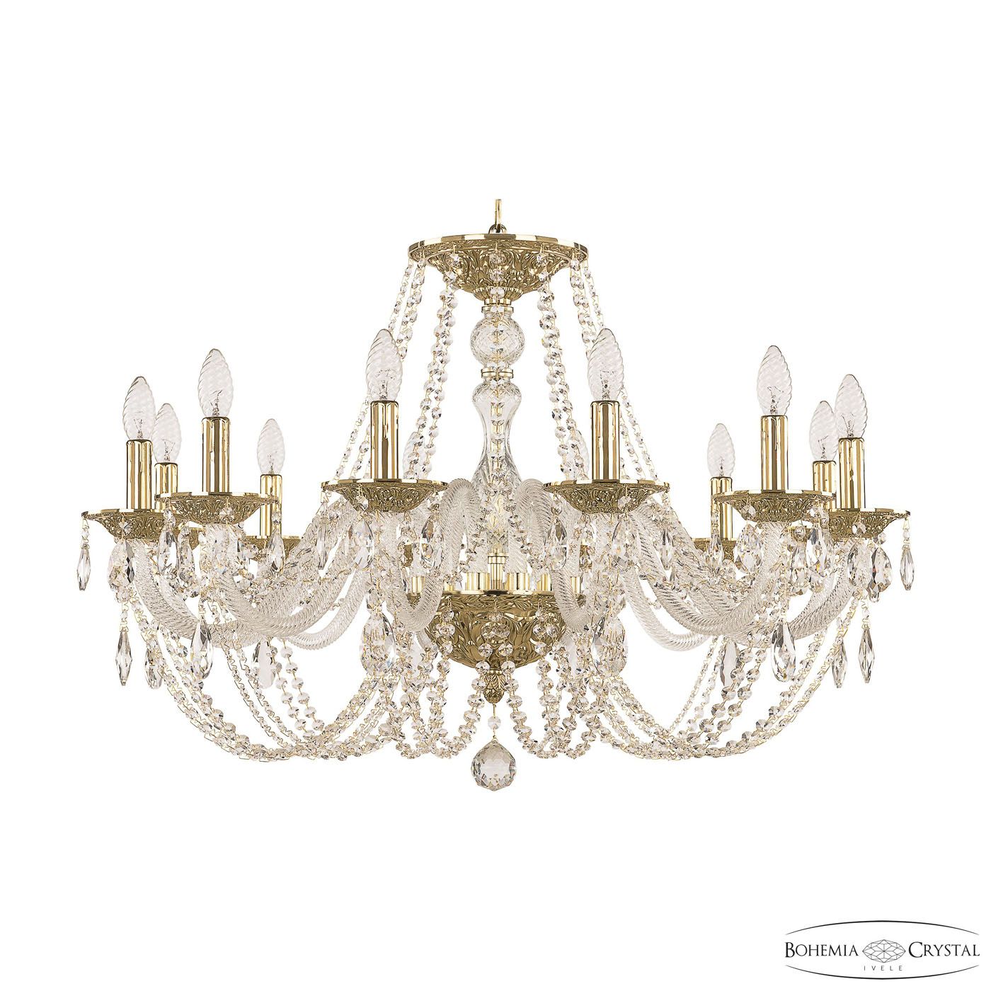 

Хрустальная люстра Bohemia Ivele 1601/12/300 G, 1601/12/300 G