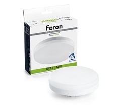 Лампа светодиодная GX53 таблетка диммируемая 12W 230V GX53 4000К Feron 51065_FR