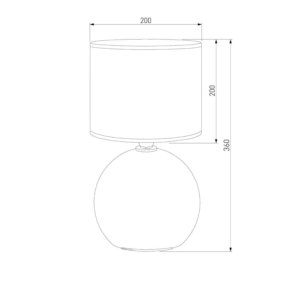 Настольная лампа TK Lighting с абажуром Palla a058070_EU