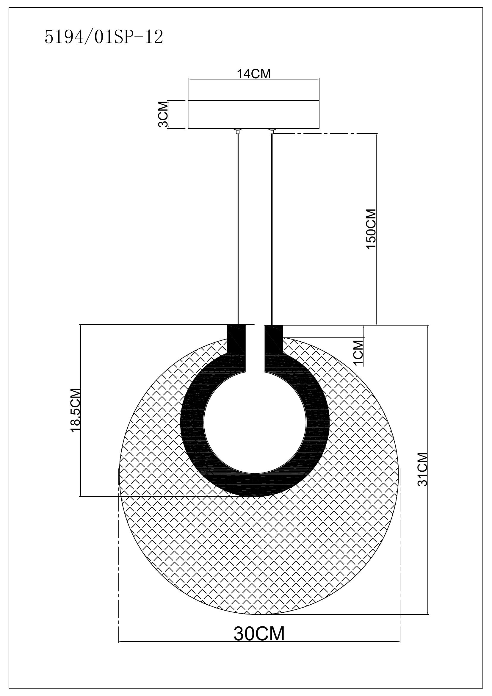 Подвесной светильник Divinare BILANCIA 5194/01 SP-12_DI