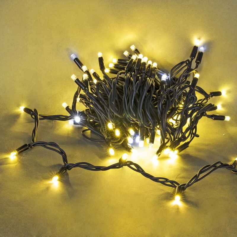 Гирлянда светодиодная 10м 100LED Sneha A-026A WW/W FLASH_SN