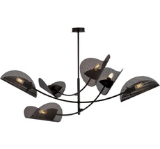 Потолочная люстра на штанге Imex MD.8378-6-P-BK_IM