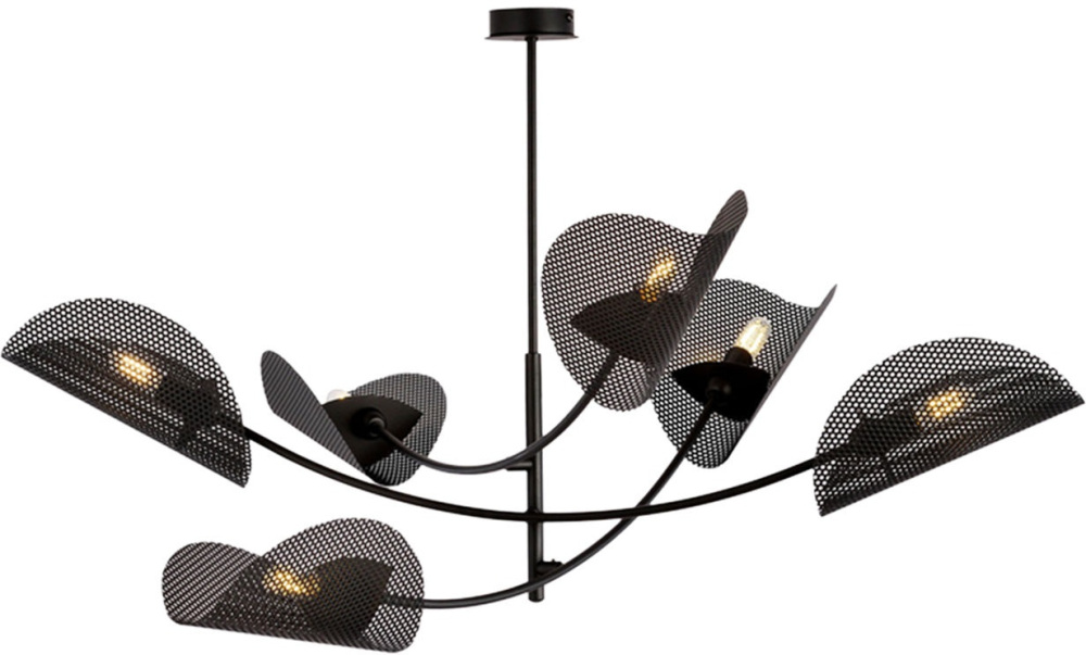 Потолочная люстра на штанге Imex MD.8378-6-P-BK_IM