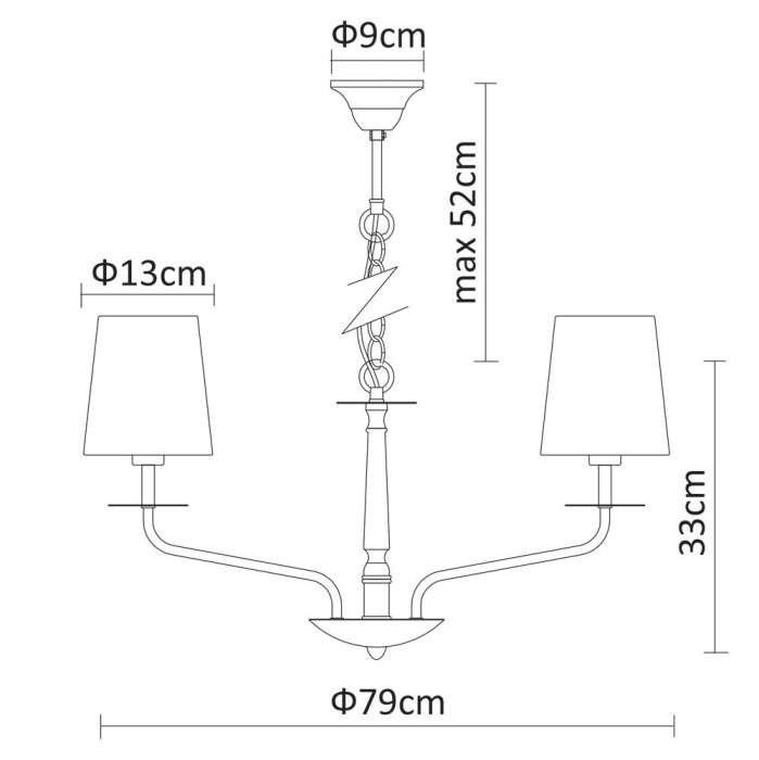 Подвесная люстра ArteLamp EDDA A1048LM-10CC