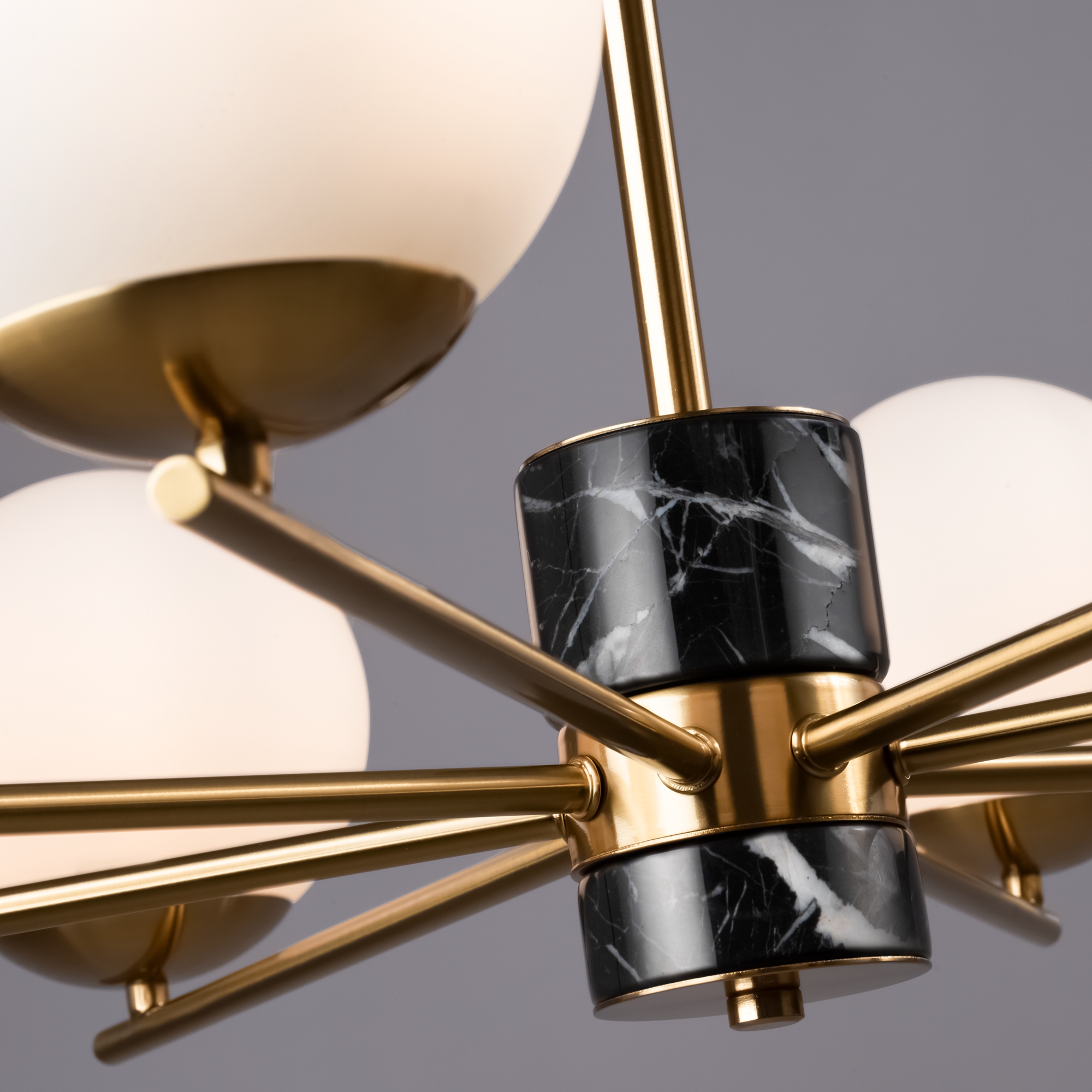 Подвесная люстра Freya на штанге Marble FR5230PL-08BS_MY