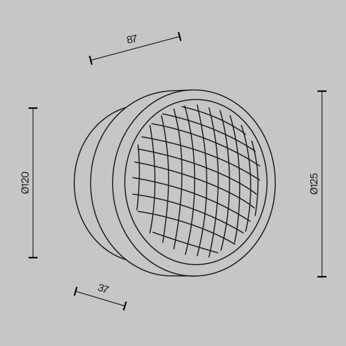 Настенный светильник Maytoni Olo MOD493WL-L6PTK_MY