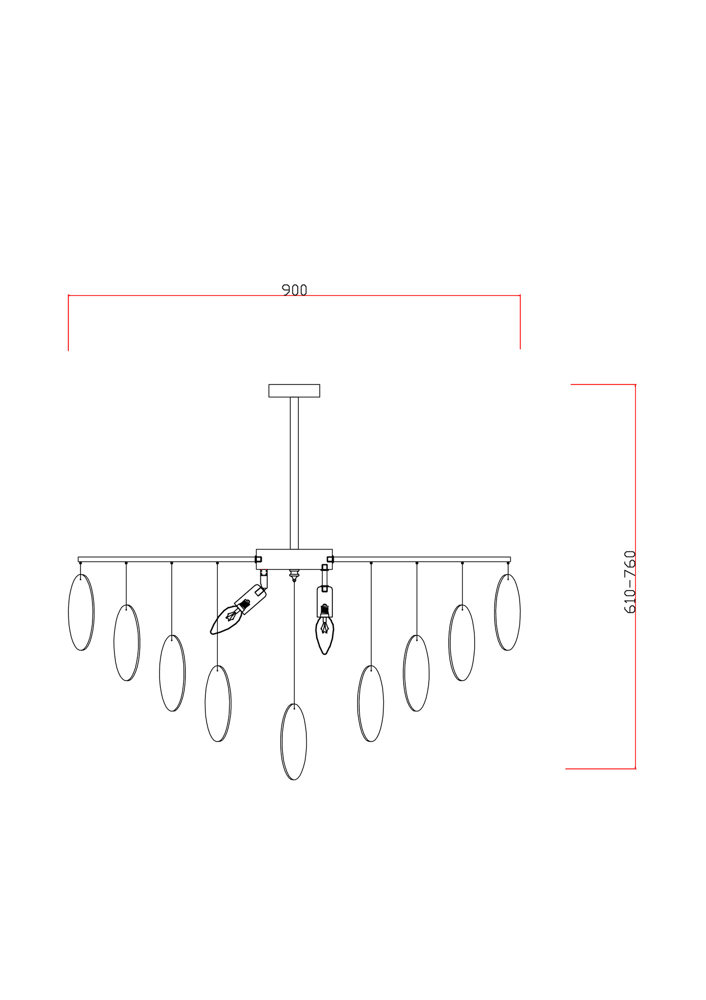 Потолочная люстра Freya Porto FR5104PL-08BS2_MY