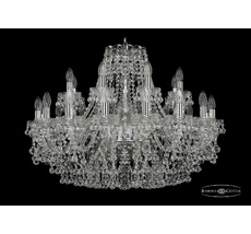 Хрустальная люстра Bohemia Ivele 1409/16+8/300 Ni_BI