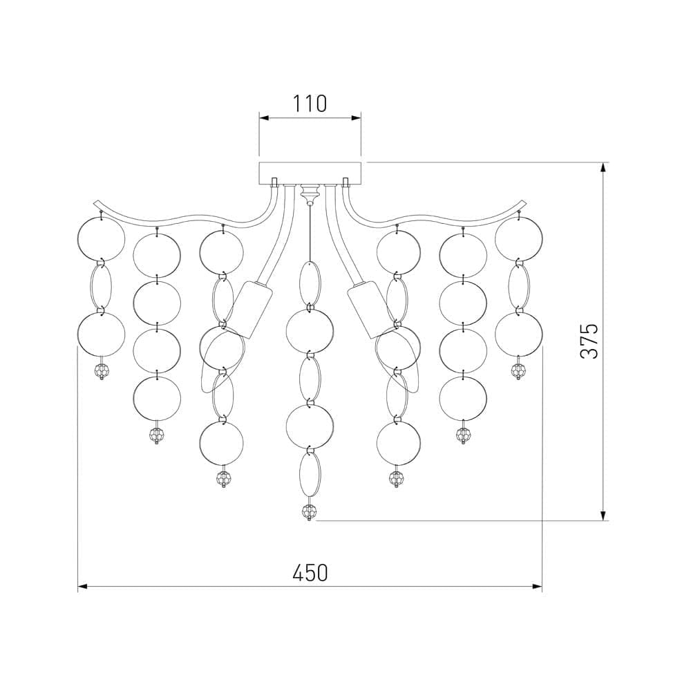 Потолочная люстра Bogates с управлением по Wi-Fi Bolla a053990_EU