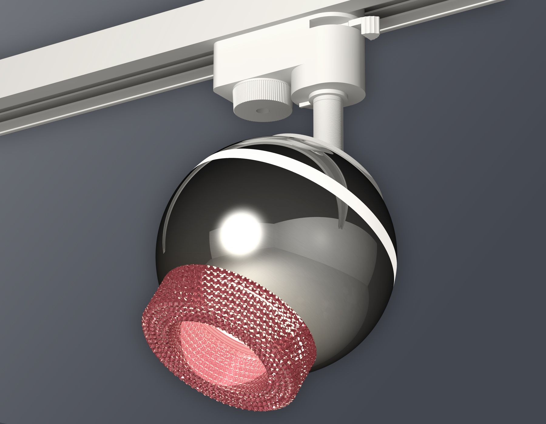 Трековый однофазный светильник Ambrella light с подсветкой TRACK SYSTEM XT1104003_AMB