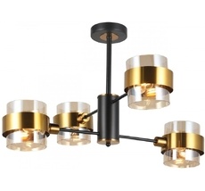 Потолочная люстра на штанге Imex MD.51891-4-S-BK+GBR_IM