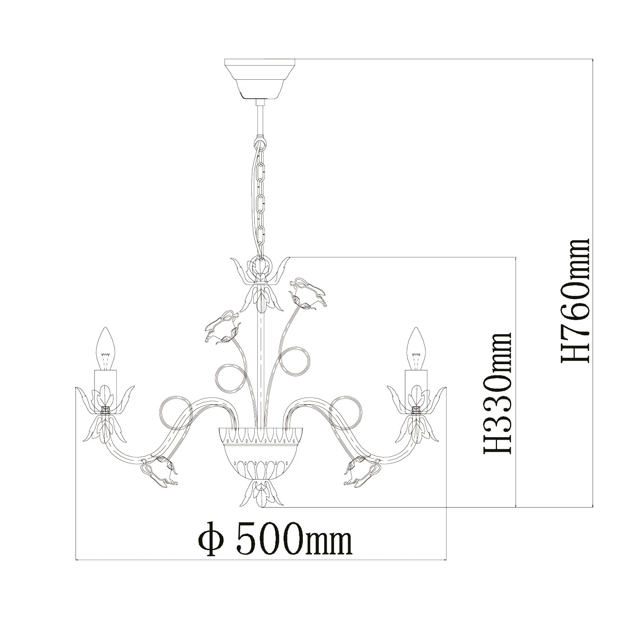 Подвесная люстра De Markt 421015005_MW