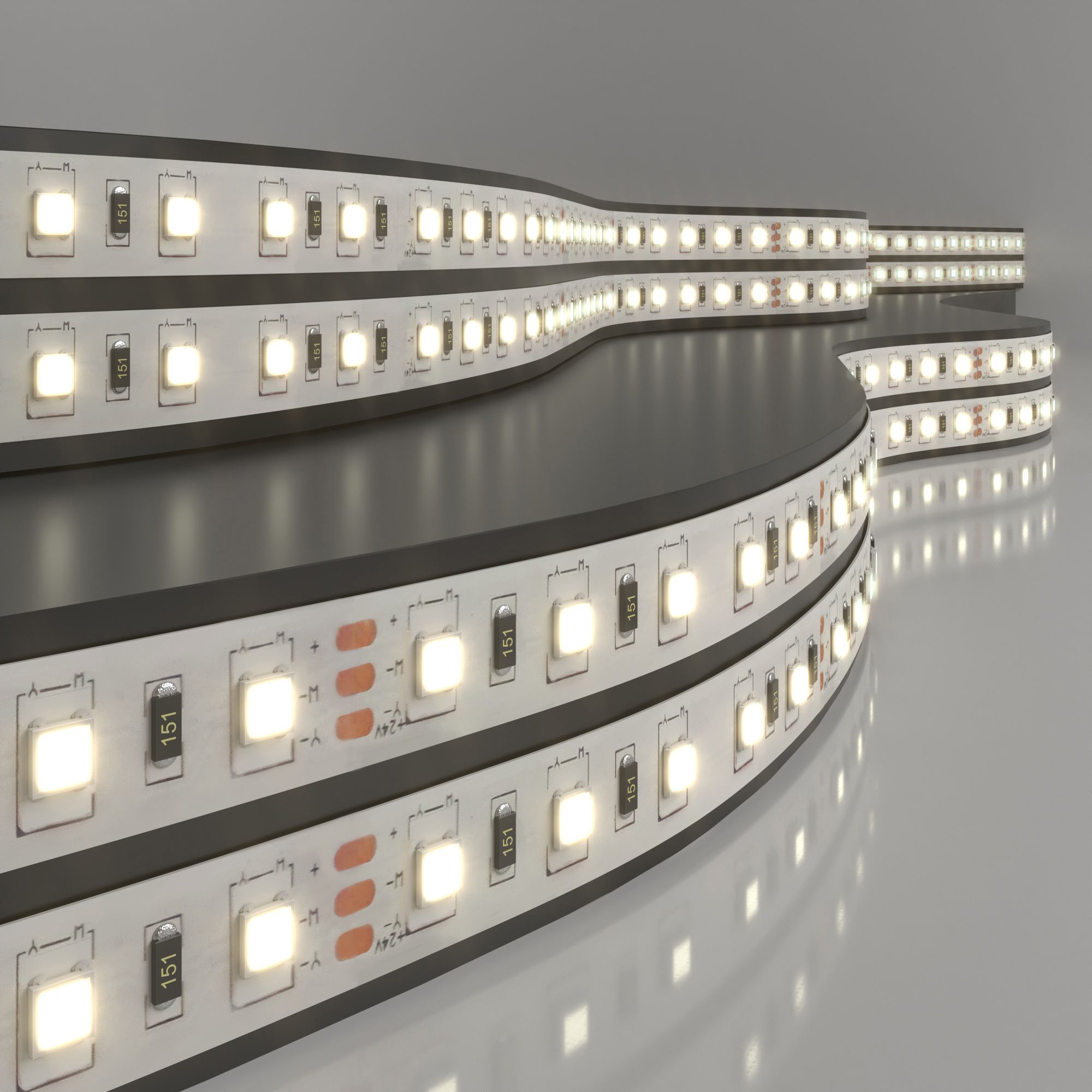 Лента светодиодная 24V 14,4W 60Led 5050 IP20 дневной белый, Black, 5м a053683_ES