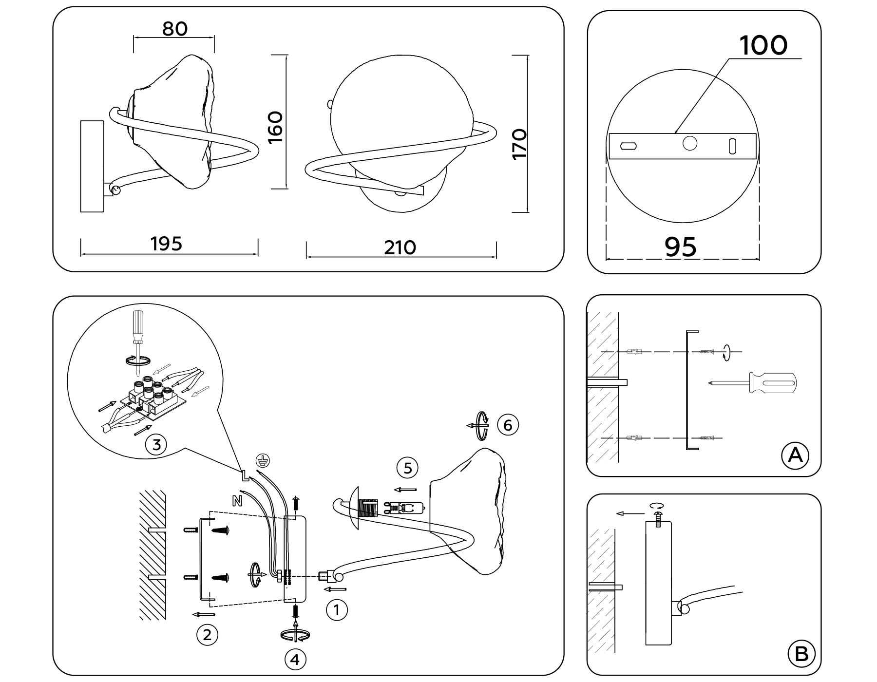 Бра Ambrella Light Heigh Light HIGH LIGHT LH15005_AMB