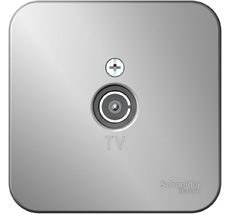 ТВ-розетка накладная оконечная (алюминий) Systeme Electric BLNTA000013