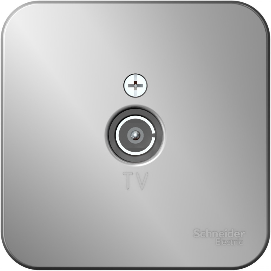 ТВ-розетка накладная оконечная (алюминий) Systeme Electric BLNTA000013