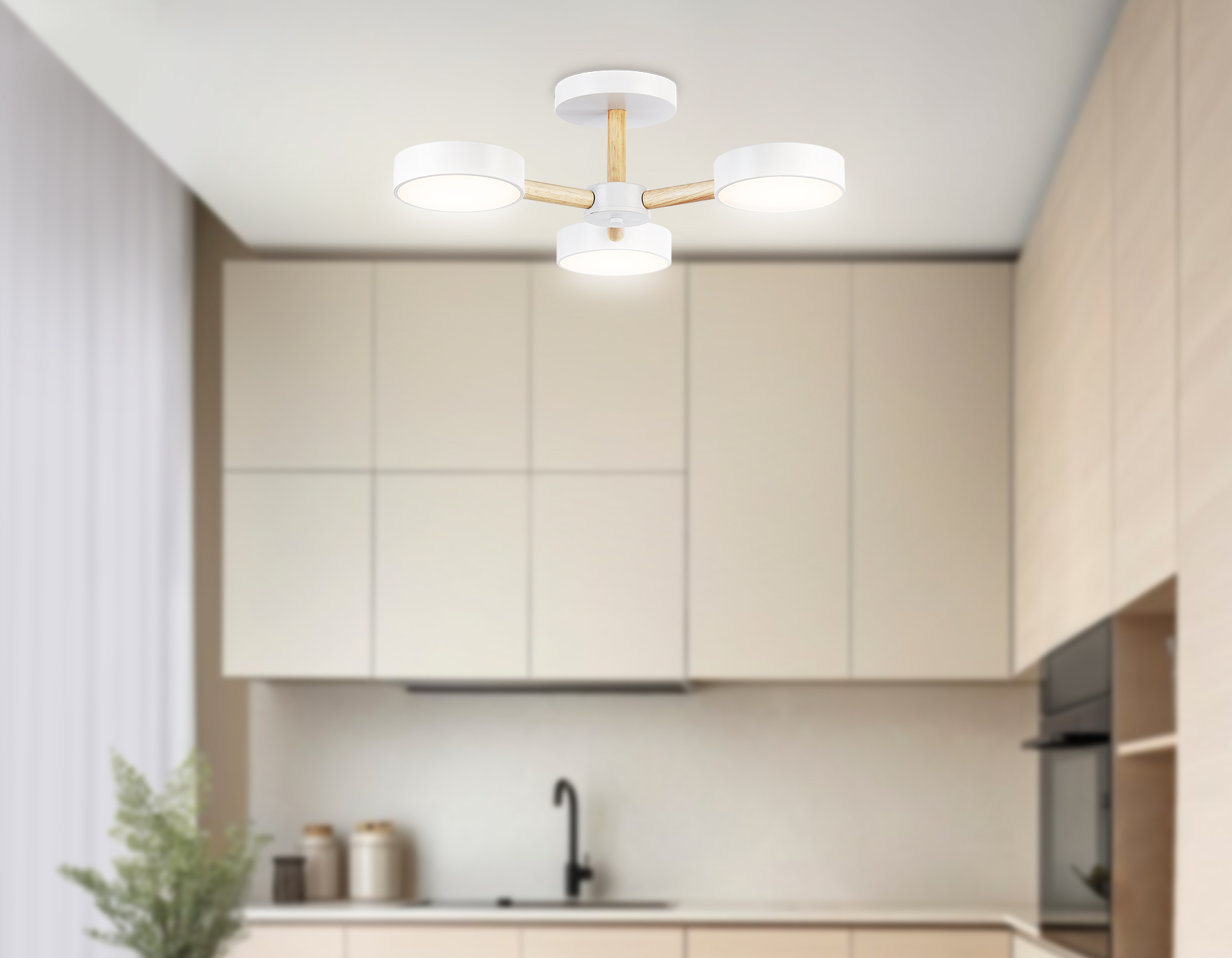 Потолочная люстра с пультом Ambrella Light COMFORT FL4821_AMB