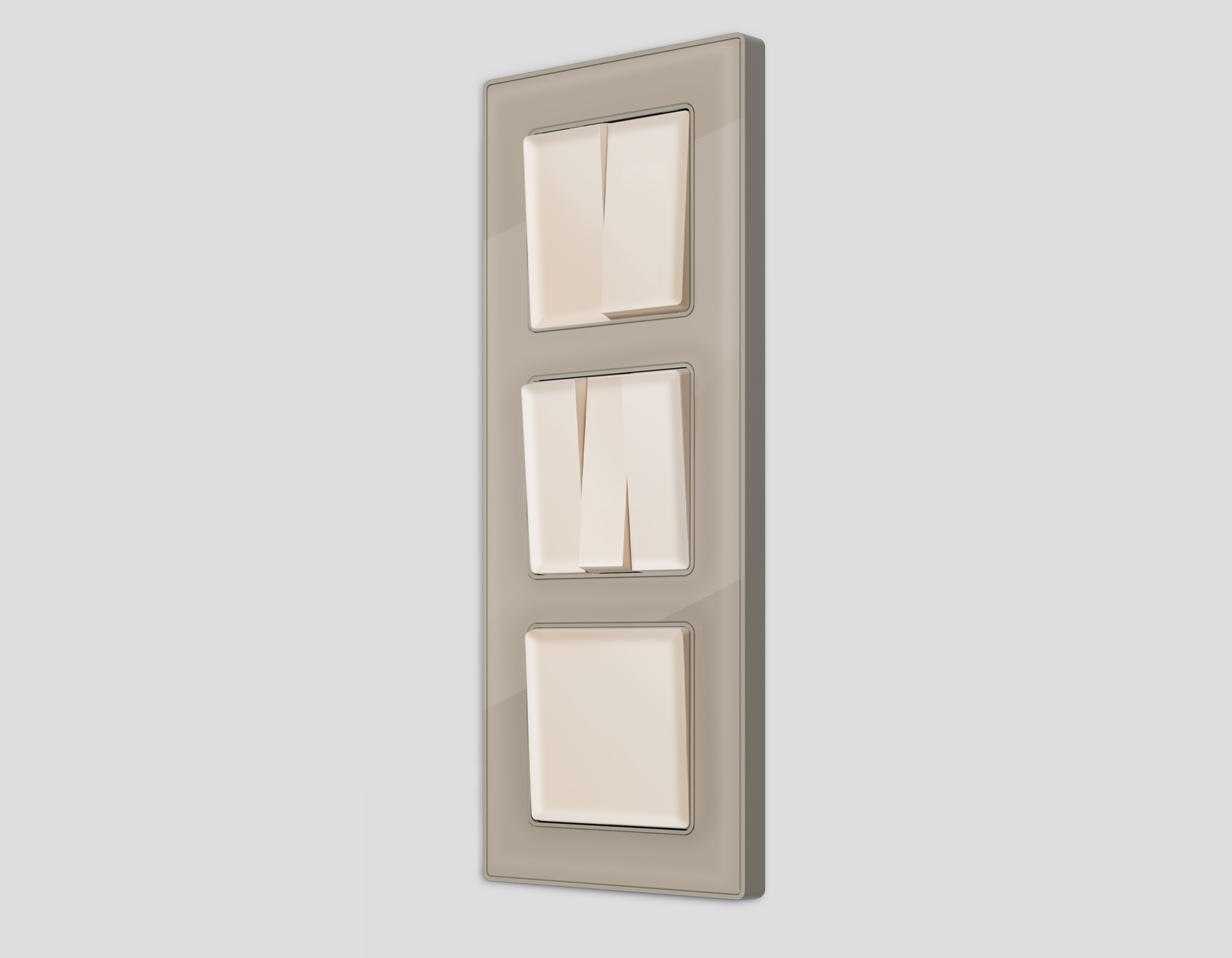 Выключатель двузхлавишный Ambrella Volt ALFA QUANT MA323010_AMB