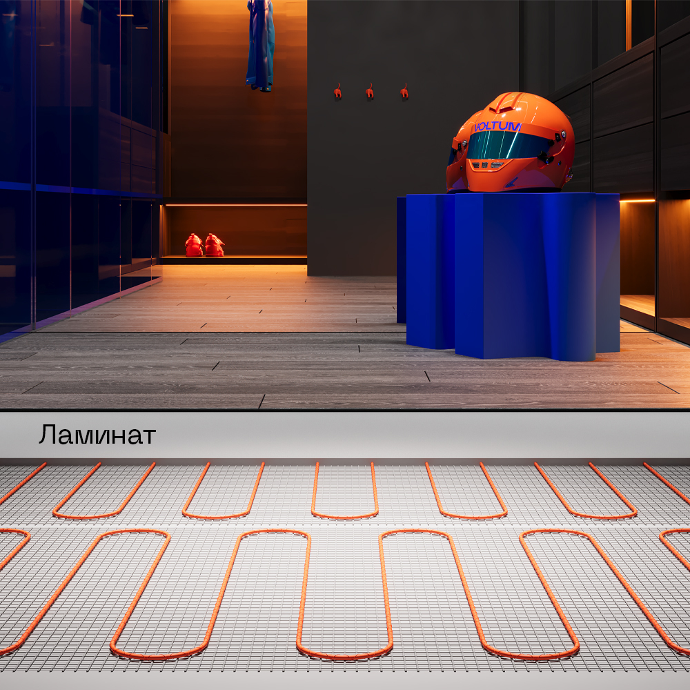 Нагревательный мат (теплый пол) 150W 12m Voltum VLT01-150-6.0