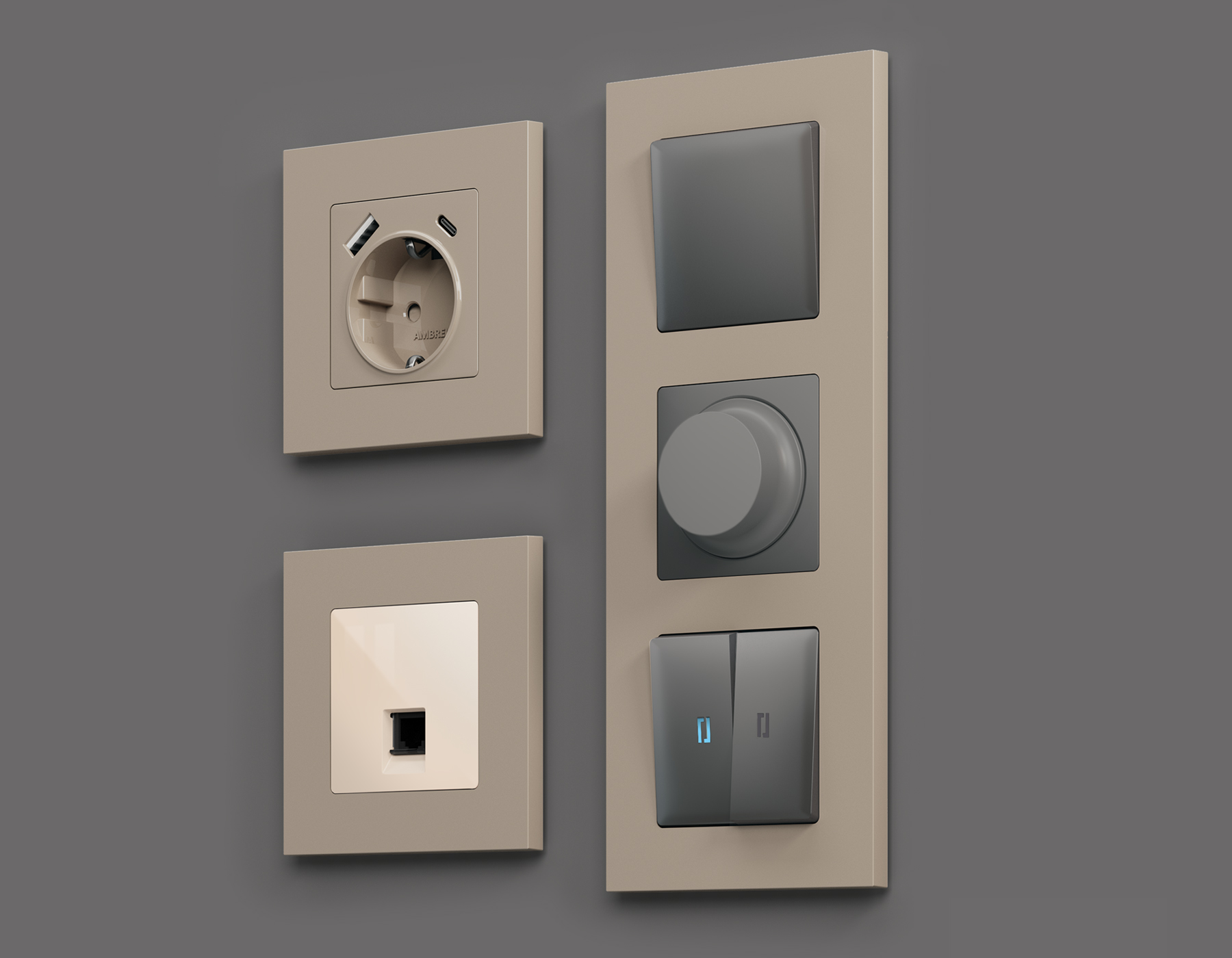 Рамка Ambrella Volt ALFA Qubi AF250361_AMB