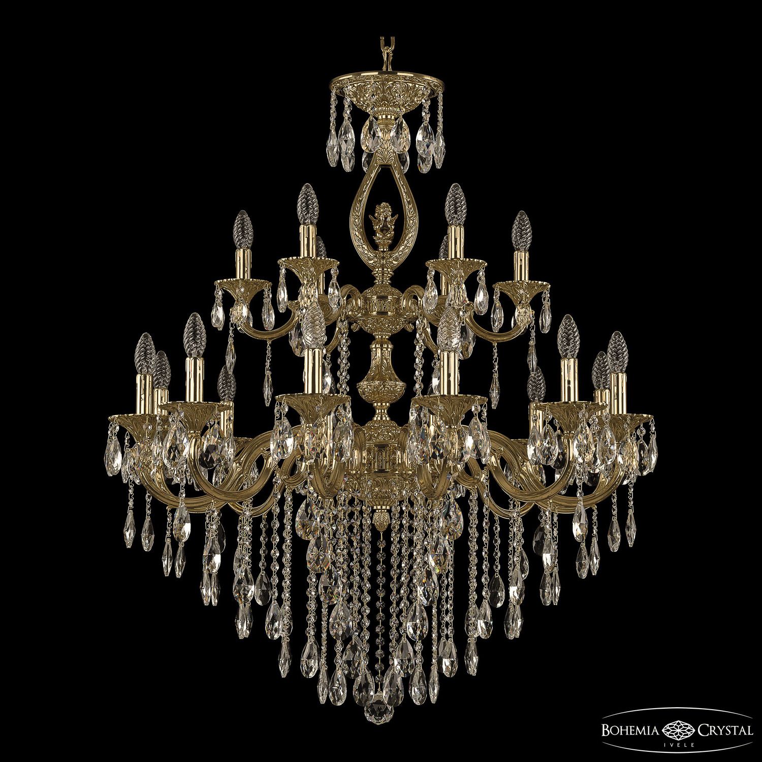 

Хрустальная люстра Bohemia Ivele 72401/12+6/300/2d B G FA2B, 72401/12+6/300/2d B G FA2B
