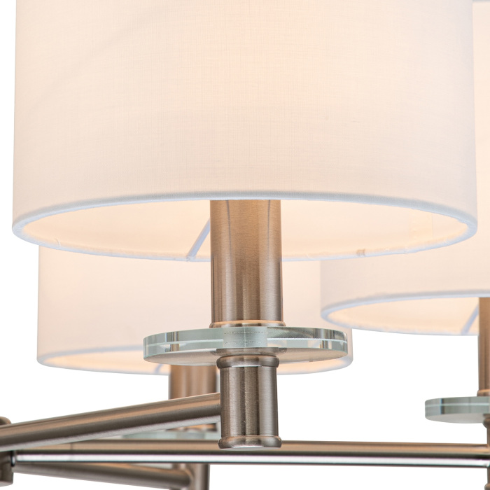 Подвесная люстра E14*60W Satin nickel Escada 641/6PL_ESC