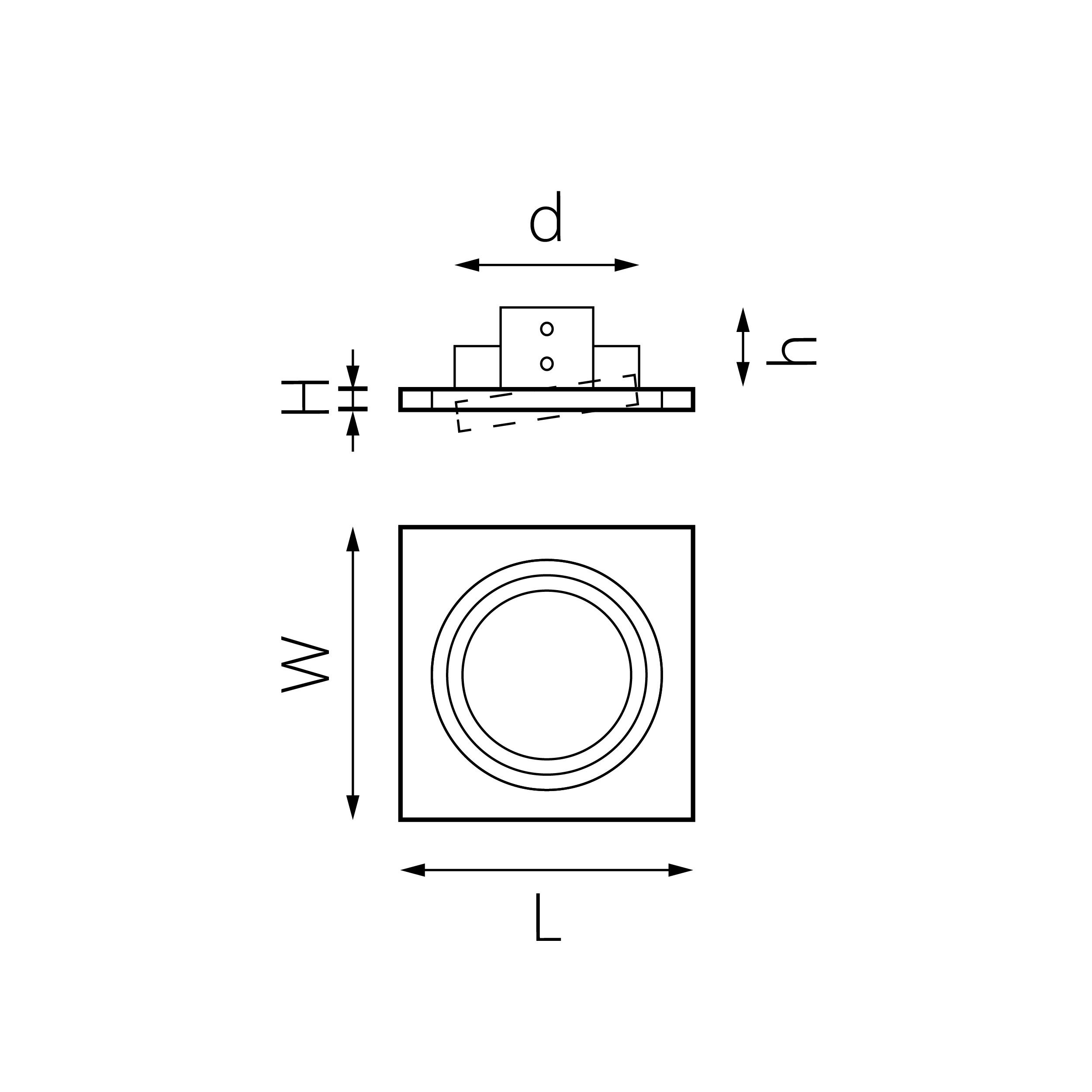Встраиваемый светильник LightStar INTERO i81709_LS