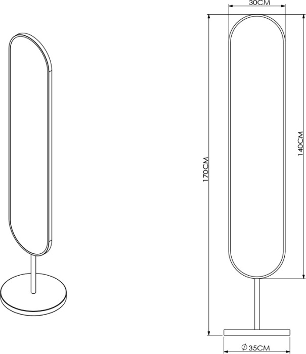 Зеркало напольное Garda Decor 19-OA-9889