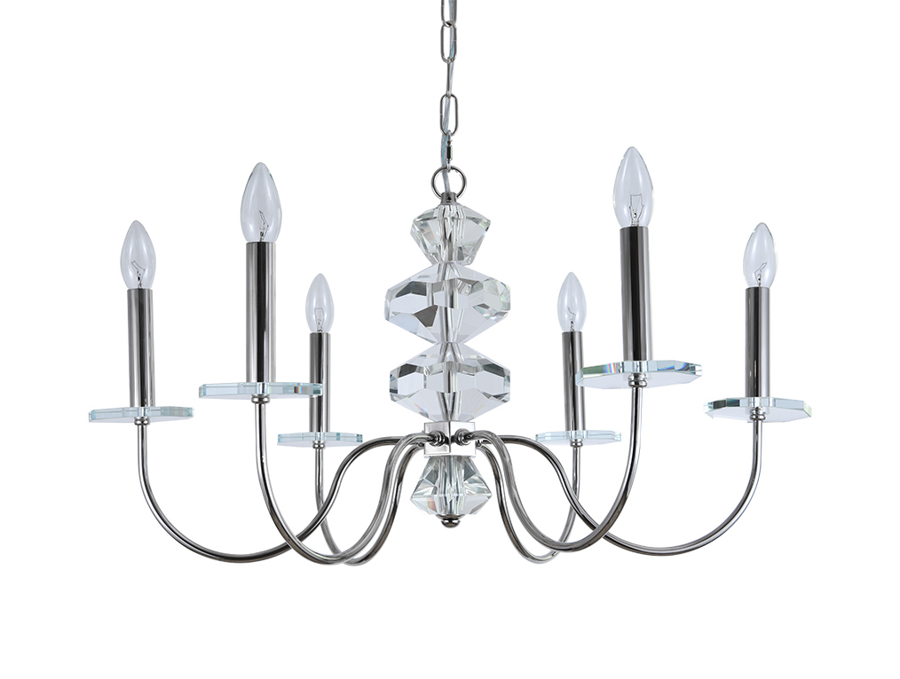 Подвесная люстра Newport VANESSA 3876/С nickel_NP