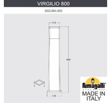 Садовый светильник-столбик FUMAGALLI VIRGILIO DS3.564.000.WYD1L