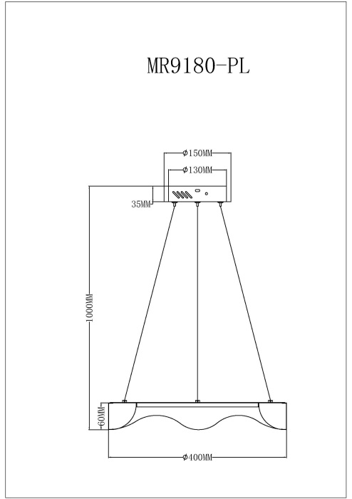 Подвесной светильник MyFar Diona MR9180-PL