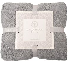 Плед Аура серый 140х200 Garda Decor 104BP-PVAIT1420-SER