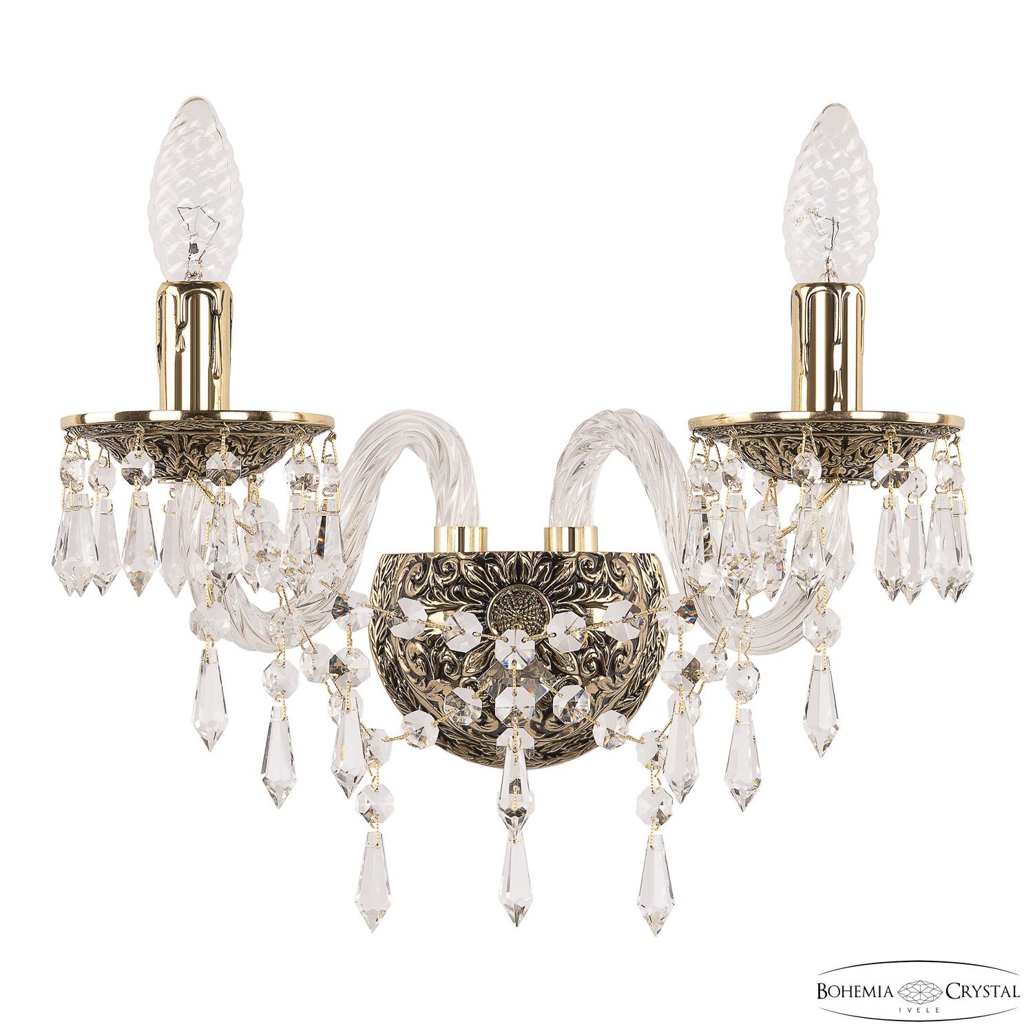 

Бра Bohemia Ivele Crystal 16203B/2/141 GB, 16203B/2/141 GB